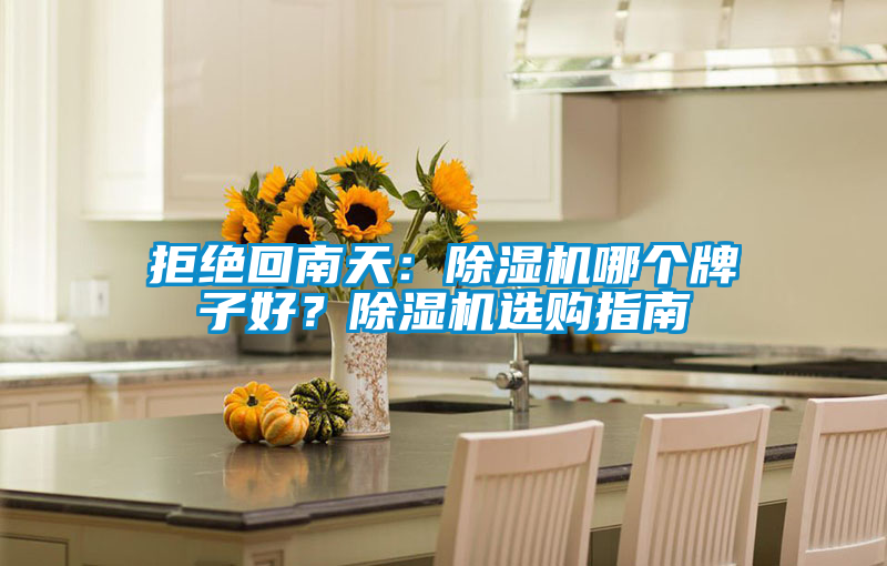 拒絕回南天:除濕機哪個牌子好?除濕機選購指南