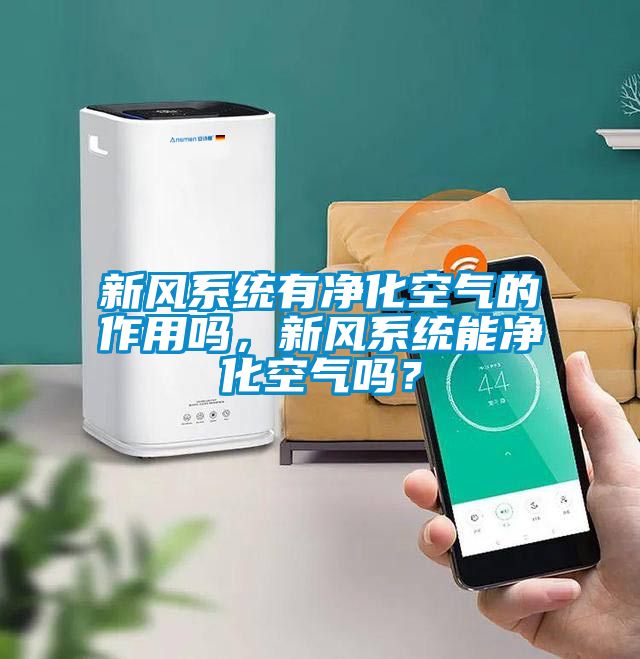 新風系統有凈化空氣的作用嗎，新風系統能凈化空氣嗎？