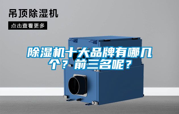 除濕機(jī)十大品牌有哪幾個(gè)?前三名呢?