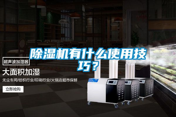 除濕機有什么使用技巧？